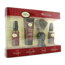 The Art Of Shaving Starter Kit - Sandalwood: Pre Shave Oil + Shaving Cream + Brush + After Shave Balm 4pcs