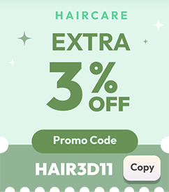 Extra 3% off on Haircare