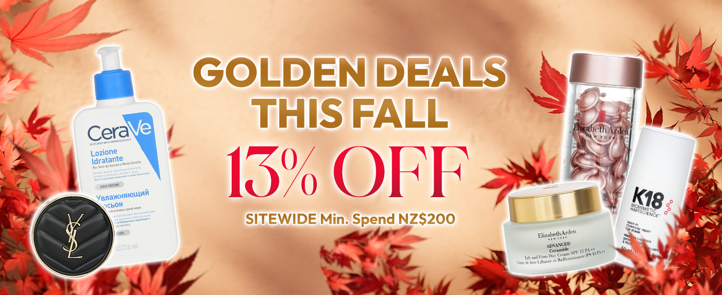 Embrace the beauty of autumn with Strawberrynet's Sitewide 13% OFF, Coupon Zone, Extra 3% Off for premium brands & free goodies to make this fall even more special!