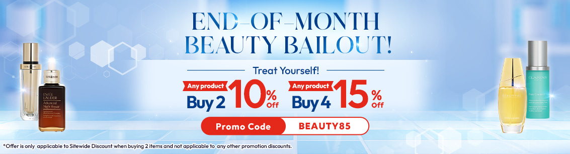 End-of-Month Beauty Bailout: Buy 2 get 10% OFF・Buy 4 get 15% OFF