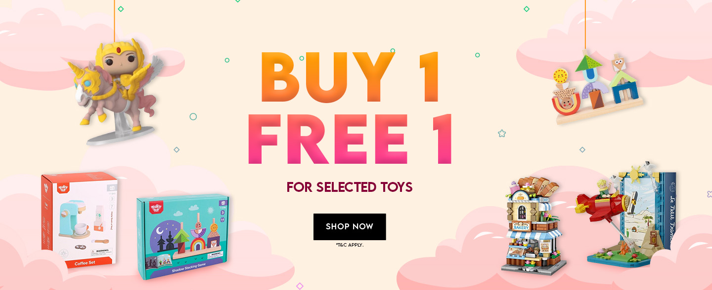 Promotion: Buy 1 Get 1 FREE on our special curated Toys Selection! Limited-time offer, grab it now!