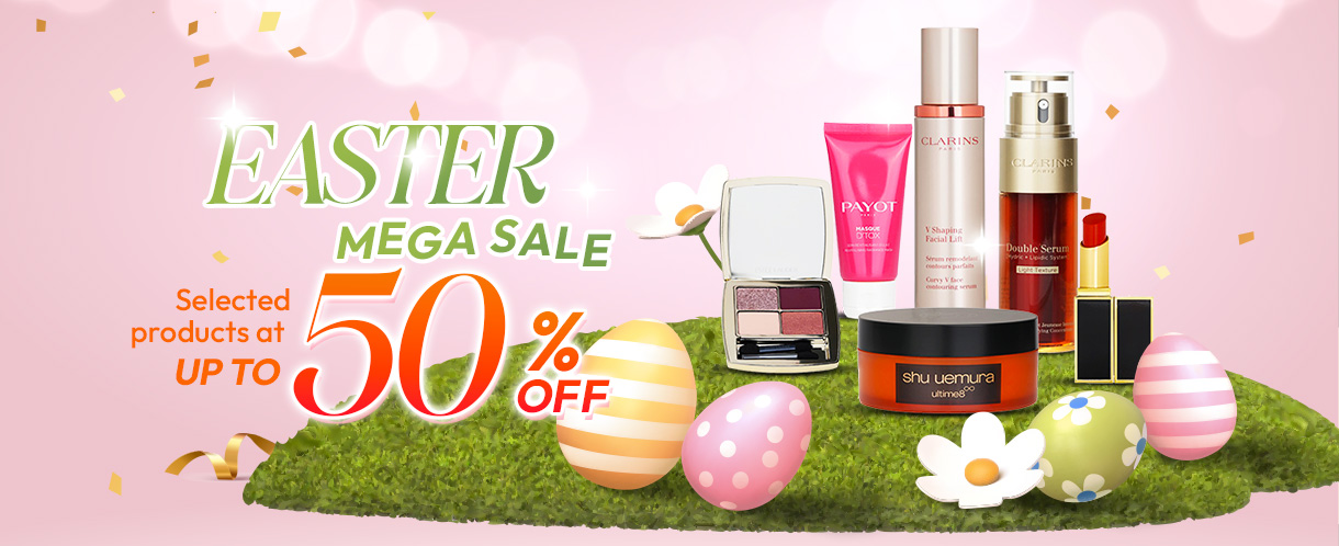 Welcome the joy of Easter with our exciting MEGA SALE! Enjoy crazy discounts on a curated selection of beauty and wellness essentials. Treat yourself to these incredible savings and make this Easter truly special!