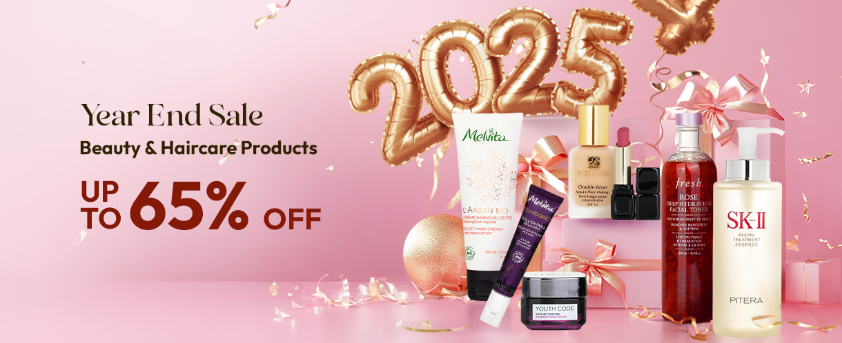 Bye-bye 2024, hello savings! Enjoy Strawberrynet's Year End Sale with up to 65% off on international beauty and haircare brands. Refresh your routine and welcome 2025!