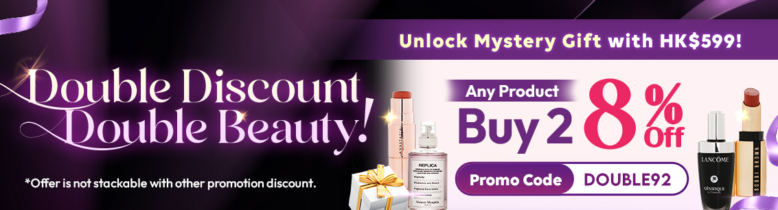 Double Discount, Double Beauty! Buy 2 Get 8% Off!