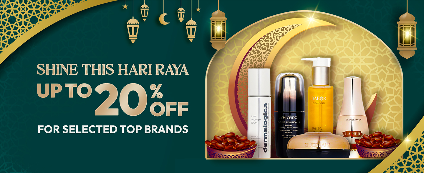 Selamat Hari Raya! Pamper yourself with beauty essentials from selected top brands at Strawberrynet at up to 20% Off with Promo Code "TOP20". It's your time to shine! Shop now and celebrate!
