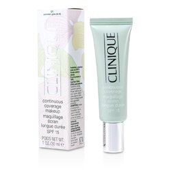 Clinique Mocno kryjący podkład w płynie Continuous Coverage SPF15 - No. 01 Porcelain Glow 30ml/1oz