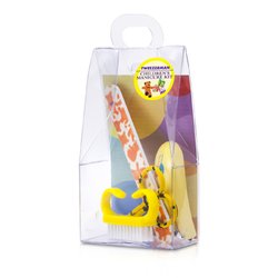 Tweezerman Children's Care Kit: Baby Nail Clipper+ Baby Nail File+ Nail Brush+ Baby Nail Scissors 4pcs