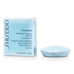 Shiseido Pureness Matifying Compact s/ óleo Base SPF15 (Case + Refill) - # 20 Light Beige 11g/0.38oz