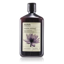 Ahava Mineral Botanic Jabón Crema Aterciopelado - Lotus Flower & Chestnut ( Piel Sensible ) 500ml/17oz