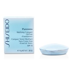 Shiseido Pureness Matifying Compact Oil Free Base Maquillaje SPF15 ( Estuche + Recambio ) - # 50 Deep Ivory 11g/0.38oz