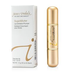 Jane Iredale Dwustronny peeling do ust i błyszczyk optycznie powiększający usta Sugar & Butte Lip Exfoliant/ Plumper - Sugar & Butter 3g/0.1oz
