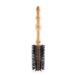 Philip B Medium 55mm Round Brush (Polished Mahogany Handle, 65% Boar Bristle + 35% Nylon) 1pc