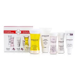 Payot Kit de Viagem : Speciale 5 + Creme Purifiante + Demaquillant Essentiel + Loção Essentielle + Pate Grise 5pcs