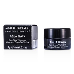 Make Up For Ever Aqua Black Fard de Ochi Cremă Rezistent la Apă - #1 (Negru) 7g/0.24oz