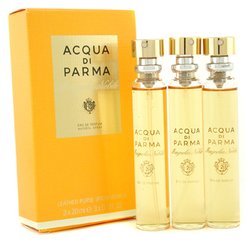 Acqua Di Parma Magnolia Nobile Парфюмированная Вода Спрей в Кожанном Футляре Запасной Блок 3x20ml/0.7oz