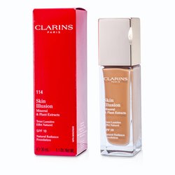 Clarins Nawilżająco-rozświetlający podkład w płynie Skin Illusion Natural Radiance Foundation SPF 10 - #114 Cappuccino 30ml/1.1oz