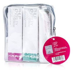 Philip Kingsley Soft & Shine Jet Set: Champú + Acondionador + Elastilizador 3pcs