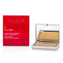 Clarins Ever Matte Shine Control Mineral Powder Compact - # 03 Transparent Warm 10g/0.35oz