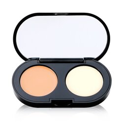 Bobbi Brown Set Corrector New Creamy - Corrector Cremoso Natural + Polvos Prensados Acabado Amarillo Pálido 3.1g/0.11oz