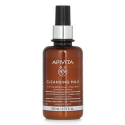 Apivita 3 In 1 Clenasing Milk Para Rosto & Olhos 200ml/6.77oz