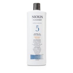 Nioxin System 5 Cleanser For Medium to Coarse Hair, Chemically Treated, Normal to Thin-Looking Hair 1000ml/33.8oz