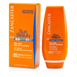 Lancaster Leite hidratante Sun Beauty Silky Milk Fast Tan Optimizer SPF 15 (face & corpo) 125ml/4.2oz
