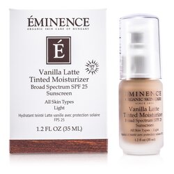 Eminence Base Hidratante Vanilla Latte Tinted Moisturizer Broad Spectrum SPF 25 Sunscreen - Light 35ml/1.2oz