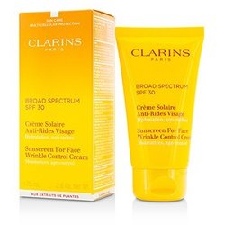 Clarins Protector Solar Crema de Amplio Espectro Para Control de Arrugas Faciales SPF 30 75ml/2.6oz