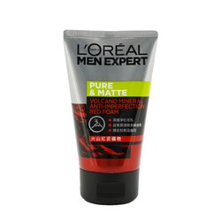 L'Oreal Men Expert Pure & Matte Espuma Roja de Volcán (Tubo) 100ml/3.4oz