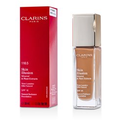 クラランス スキンイリュージョン ナチュラルラディアンス ファンデーション SPF 10 - #110.5 アーモンド 30ml/1.1oz