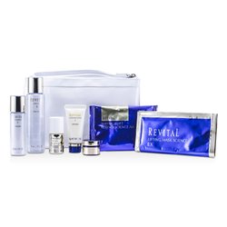 Shiseido Revital Set: Cleansing Foam 20g + Lotion EX II 75ml + Serum 10ml + Moisturizer EX II 30ml + Cream 7ml + Eye Mask + Mask + Bag 7pcs+1bag