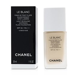 Chanel Płynny podkład z ochronnym filtrem Le Blanc Light Revealing Whitening Fluid Foundation SPF 30 - # 12 Beige Rose 30ml/1oz