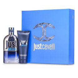 Roberto Cavalli Kit Just Cavalli Him (Nova Embalagem): Eau De Toilette Spray 90ml/3oz + Sabonete Liquido 75ml/2.5oz 2pcs