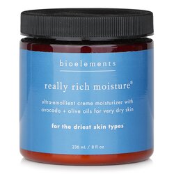 Bioelements Really Rich Moisture (Salon Size, For Very Dry Skin Types) 236ml/8oz