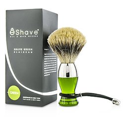 EShave Кисть с Никелевой Пластиковой Ручкой - # Зеленый 1pc