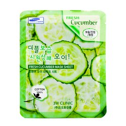 3W Clinic Mask Sheet - Fresh Cucumber 10pcs