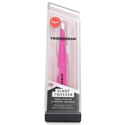 Tweezerman Pęseta Slant Tweezer - Pink (Studio Collection) -