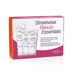 Orico ثلاثية التجميل Streetwise: منظف للوجه 125مل/4.23 أوقية + كريم نهاري 75مل/2.54 أوقية + مزيل مكياج 75مل/2.54 أوقية 3pcs