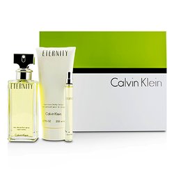 カルバンクライン エタニティー コフレ: EDP SP 100ml/3.4oz + ボディローション 200ml/6.7oz + EDP 10ml/0.33oz 3pcs
