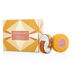 Bvlgari Omnia Indian Garnet Coffret: Eau De Toilette Spray 40ml/1.35oz + Scented Soap 150g/5.3oz 2pcs