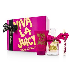 Juicy Couture Viva La Juicy Set: Apă de Parfum Spray 50ml/1.7oz + Loțiune de Corp 125ml/4.2oz + Apă de Parfum Spray 10ml/0.33oz 3pcs