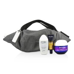Biotherm مجموعة Blue Therapy Lift & Blur X Mandarina Duck: كريم 50مل + زيت سيرم 10مل + ماء منظف 30مل + حقيبة يد 3pcs+1bag