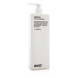 Evo Gluttony Shampoo (For All Hair Types, Especially Fine Hair) 1000ml/33.8oz