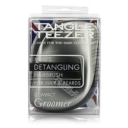 Tangle Teezer Compact Styler Mens' Compact Groomer Detangling Hair Brush (For Hair & Beards) 1pc