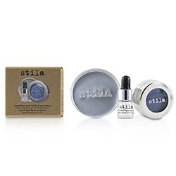 Stila Magnificent Metals Foil Finish Eye Shadow With Mini Stay All Day Liquid Eye Primer - Metallic Cobalt 2pcs