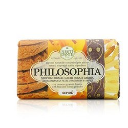 Nesti Dante Philosophia Натуральное Мыло - Scrub - Средиземноморская Слива, Хурма, Амбра, Гранулы Отрубей и Грецкого Ореха 250g/8.8oz