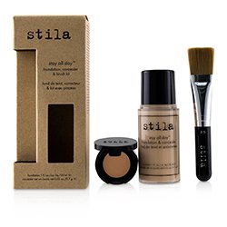 Stila Stay All Day Foundation, Concealer & Brush Kit - # 1 Bare 2pcs