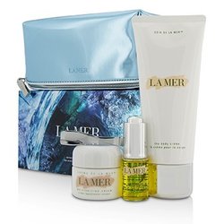 La Mer Sensorial Sensations Set: The Renewal Oil 15ml + Creme De La Mer The Moisturizing Cream 30ml + The Body Creme 200ml +Bag 3pcs+1bag