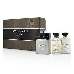 Bvlgari Man Extreme Coffret: Eau De Toilette Spray 60ml/2oz + After Shave Balm 40ml/1.35oz + Shower Gel 40ml/1.35oz 3pcs