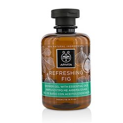 Apivita Refreshing Fig Shower Gel with Essential Oils 300ml/10.14oz